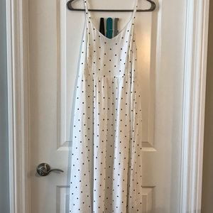 Old Navy white polka dot dress